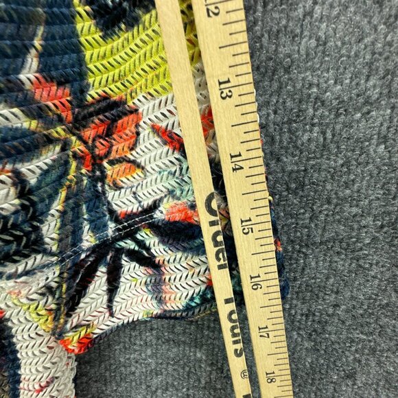 Ali Miles Cardigan Womens Petite Small Breathable Button Up Pockets Tropical - Picture 14 of 16